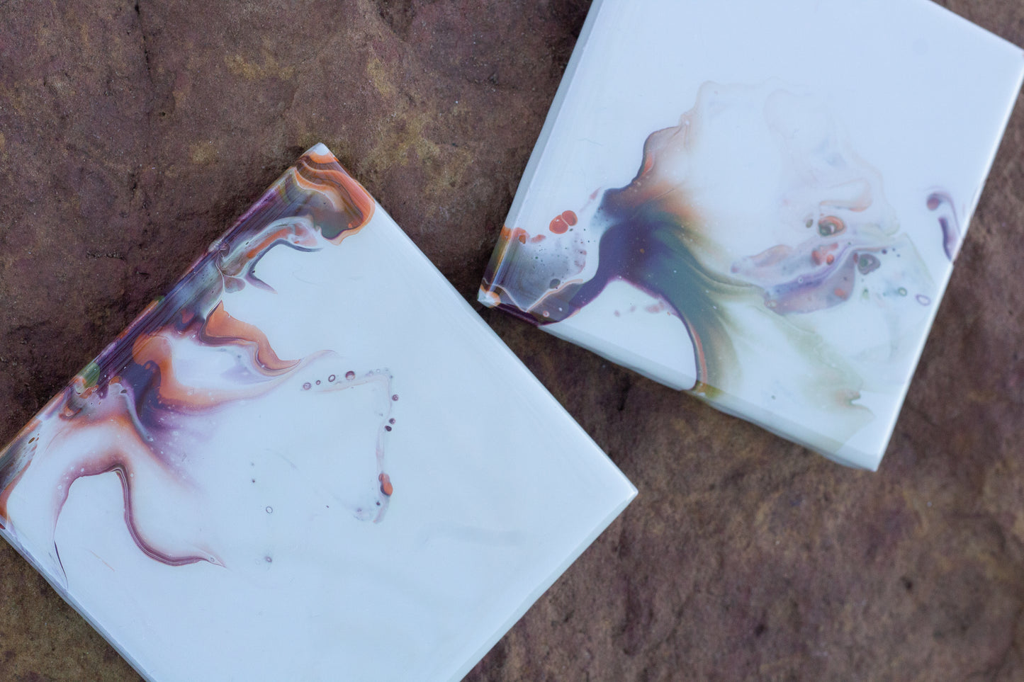 White Autumn Coasters