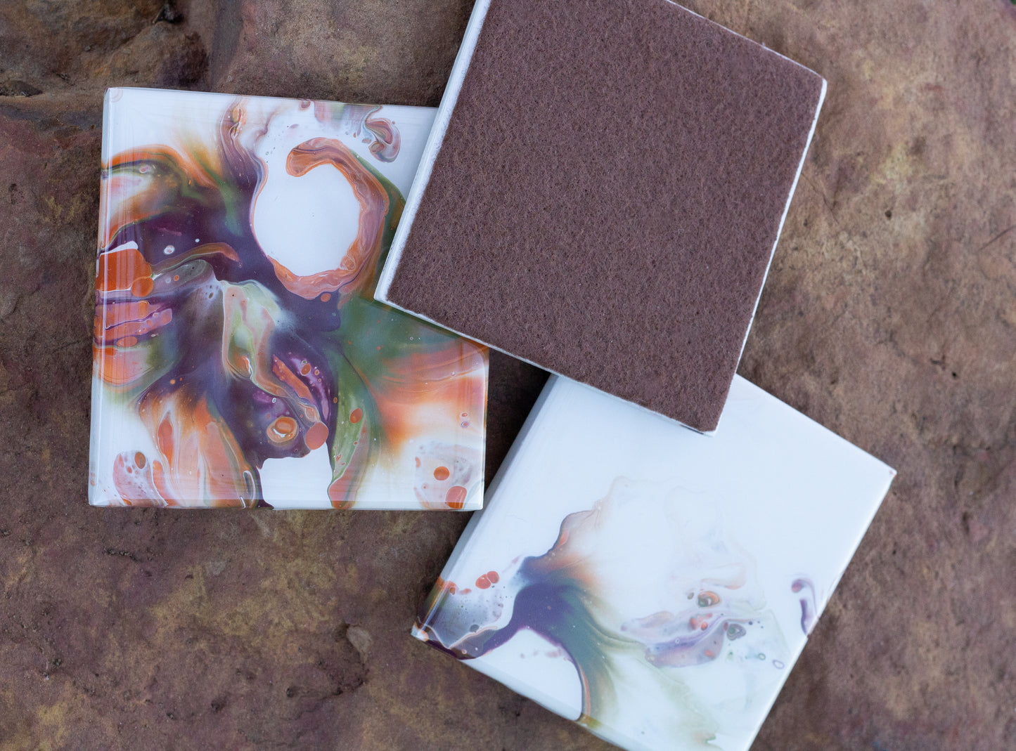 White Autumn Coasters